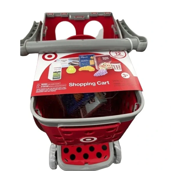 Target Toy Shopping Cart Red Kids Toddler 12 Piece Set - Picture 7 of 9